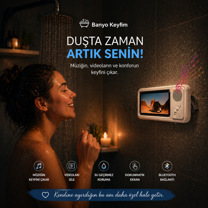 Su Geçirmez Bluetooth Duş Telefon Kutusu