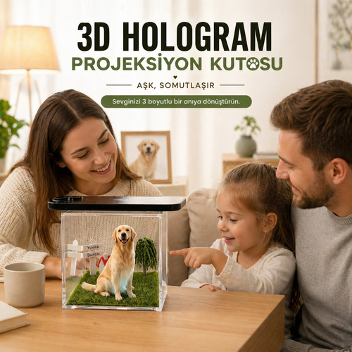 PetLume™ Fotoğraftan 3D Evcil Hayvan Hologramı